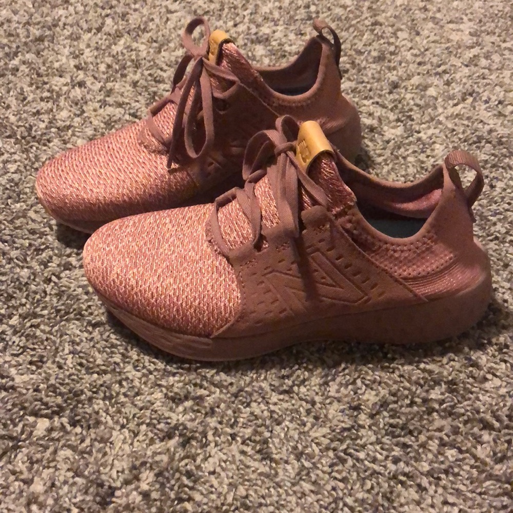 Pink new balance shoes